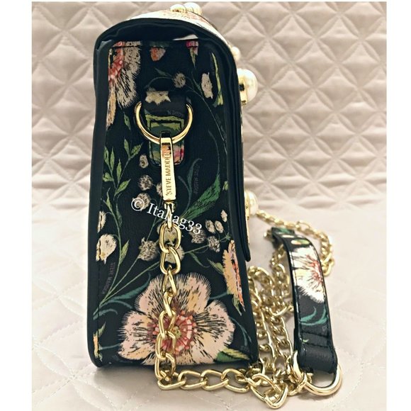 STEVE MADDEN Purse BSOPHIA $78 Flowers Pearl Beaded Handbag Multicolor NWOT - Picture 10 of 16
